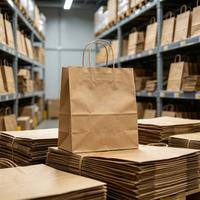 Spot UV Customized Paper Bag for Brand Promotion - Small 26x10x32cm