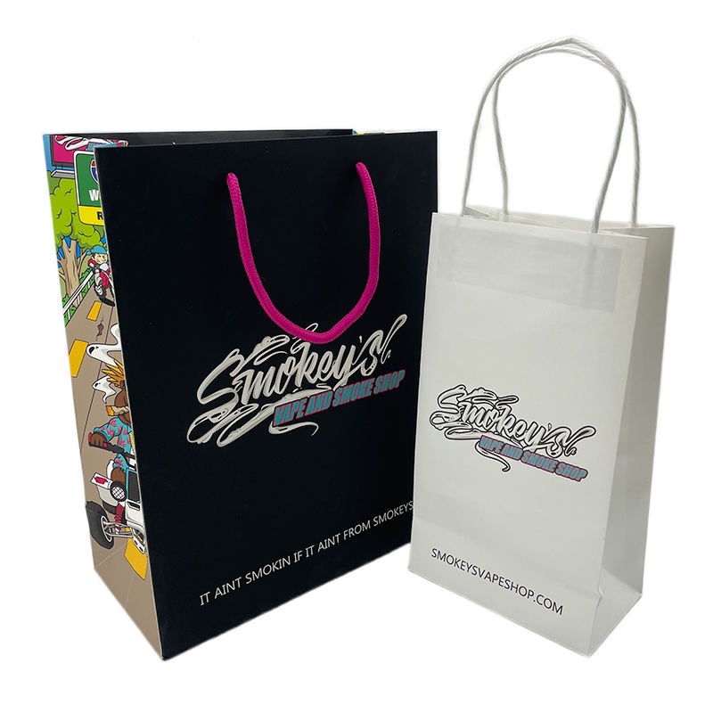 Spot UV Customized Paper Bag for Brand Promotion - Extra Large 34x13x40cm