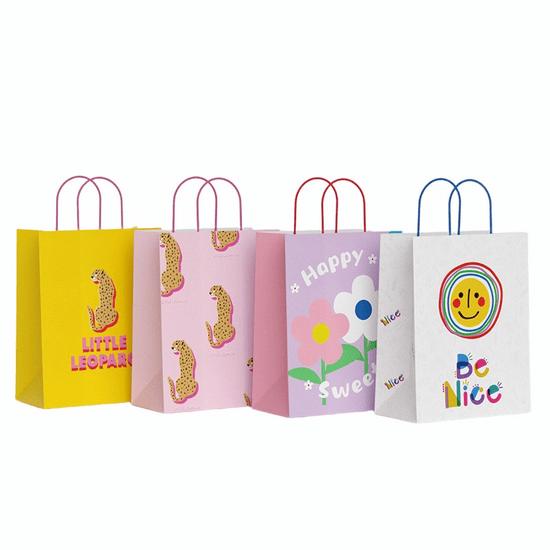 Custom Printed Gift Bag with Ribbon Handle - Small 26x10x32cm