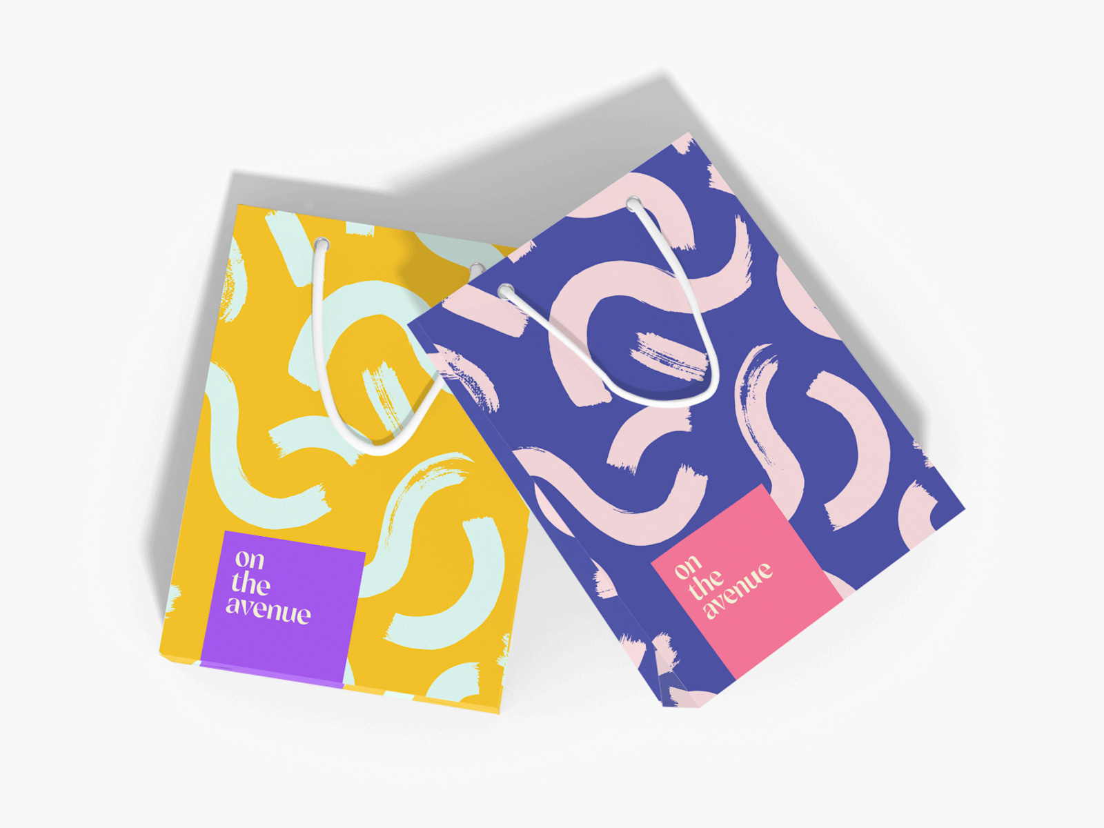 Custom Logo Kraft Bag with Die-cut Handle - Large 30x11x36cm