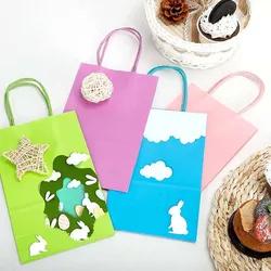 Custom Logo Kraft Bag with Die-cut Handle - Extra Large 34x13x40cm