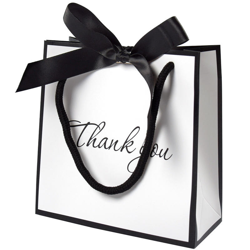 Jewelry Gift Paper Bag with Small Ribbon Handle - Large 30x11x36cm