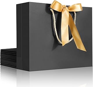 White Gift Bag with Satin Ribbon for Wedding Favor
