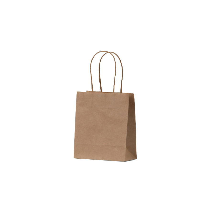 White Kraft Shopping Bag with Twisted Handle