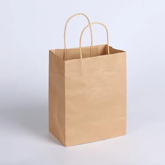 White Kraft Shopping Bag with Twisted Handle - Extra Large 34x13x40cm