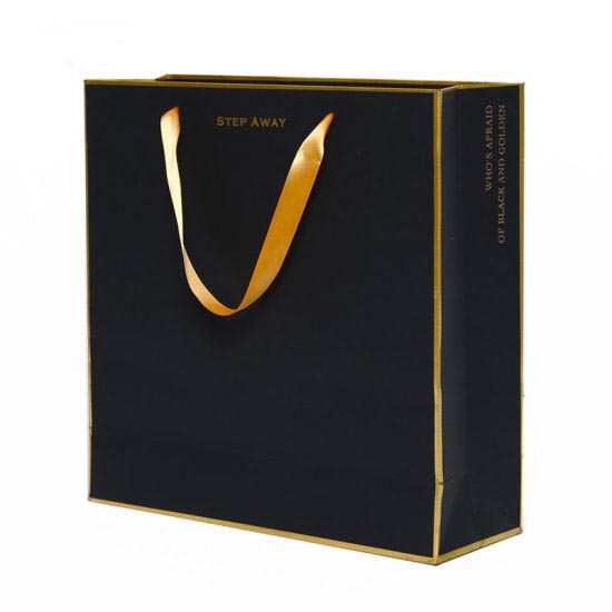 Premium Rigid Bottom Shopping Bag with Twisted Paper Handle - Small 26x10x32cm