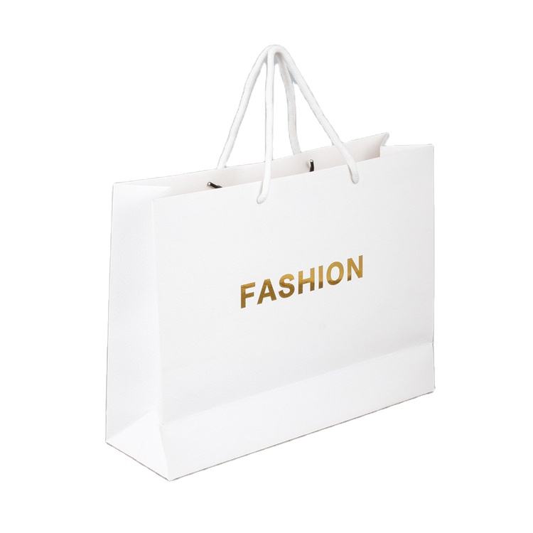 Glossy Laminated Branded Shopping Bag with Rope Handle