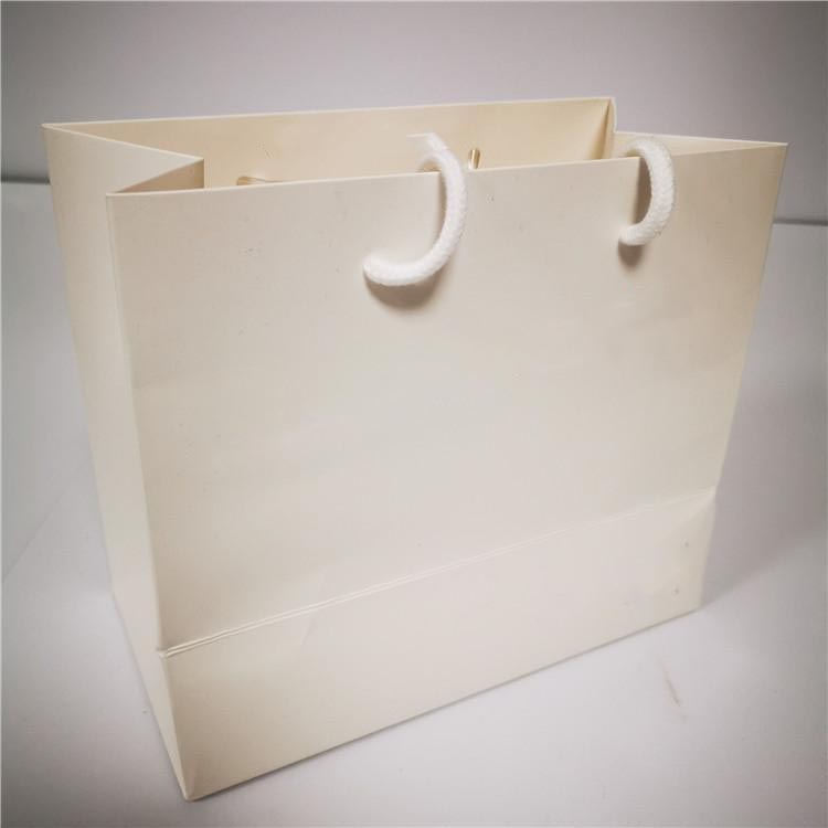 Luxury Black Shopping Bag with Gold Hot Foil Logo