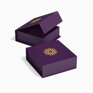 Book Style Rigid Box with Velvet Lining - Large 28x20x10cm