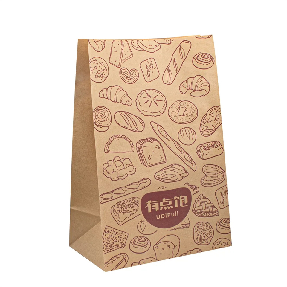 Paper Bread Bag with Clear Window