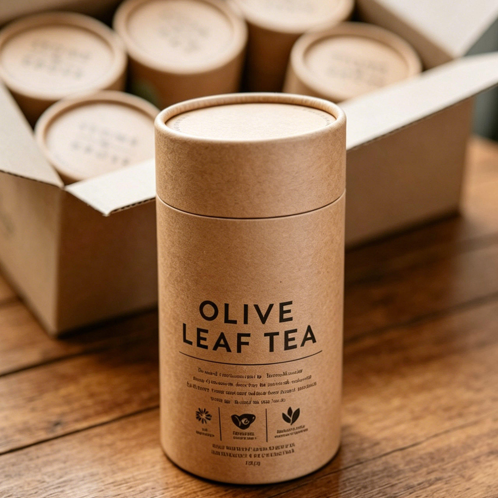 Essential Oil Paper Tube with Bamboo Lid
