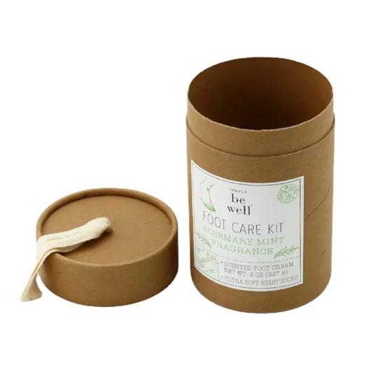 Essential Oil Paper Tube with Bamboo Lid - Extra Large 100x180mm