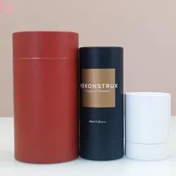 Candle Packaging Paper Tube with Gold Foil - Small 75x150mm