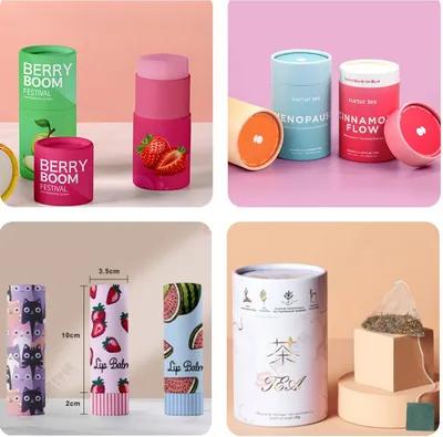 Candle Packaging Paper Tube with Gold Foil - Large 80x160mm