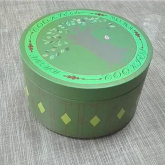 Round Kraft Paper Tube with Iron Lid for Tea - Large 80x160mm