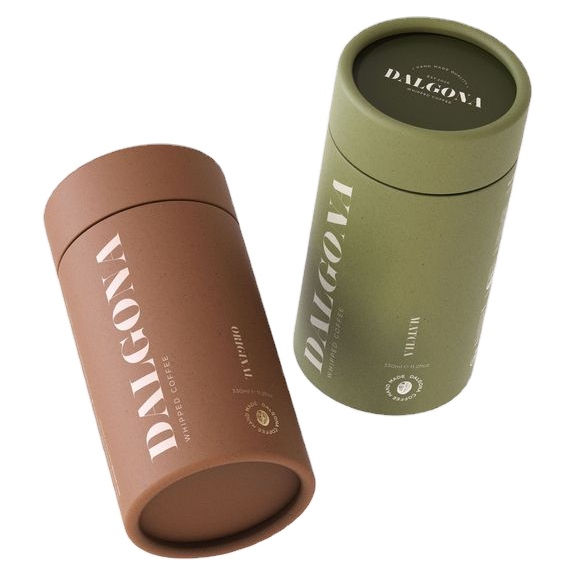 Cosmetic Paper Tube Box with Embossing Logo