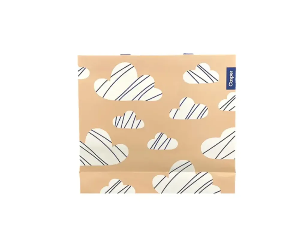Reusable Paper Bag With Silk Fabric Handle Beauty Shopping Bags