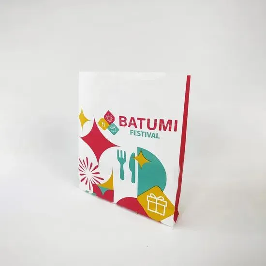 Custom Printed Bag with Bird Logo - Large 30x11x36cm