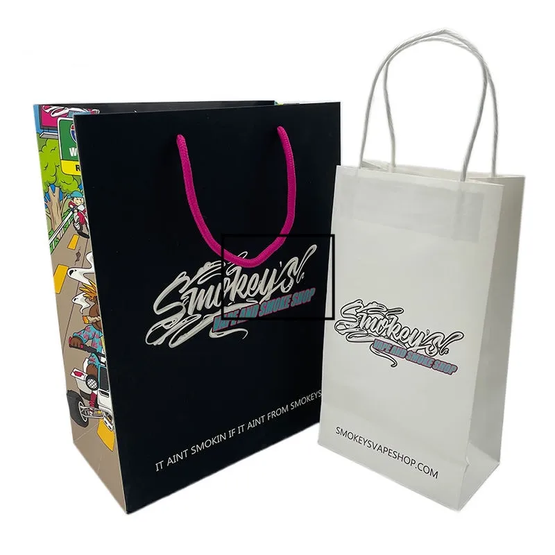 Custom Printed Bag with Retro Logo - Small 26x10x32cm