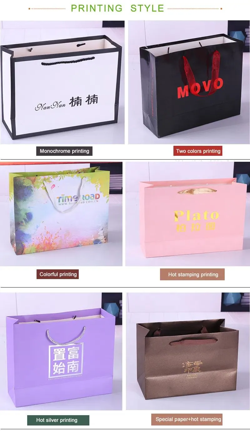 Custom Printed Bag with Print Technique Display - Small 26x10x32cm
