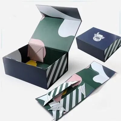 Folding Box with Color Contrast Interior - Large 28x20x10cm