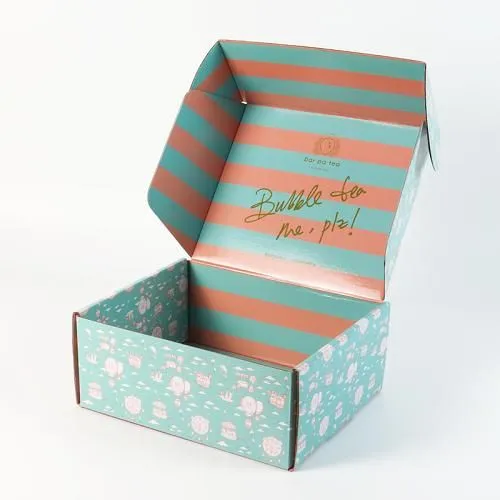 Folding Box with Cartoon Deer Print - Small 24x18x8cm