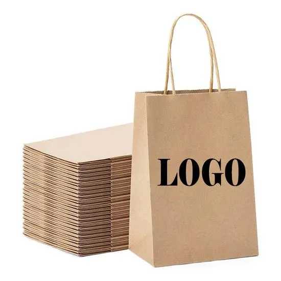 Kraft Paper Bag with Custom Logo - Extra Large 34x13x40cm