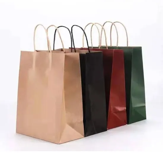 Kraft Paper Bag Multi-Color Collection - Extra Large 34x13x40cm