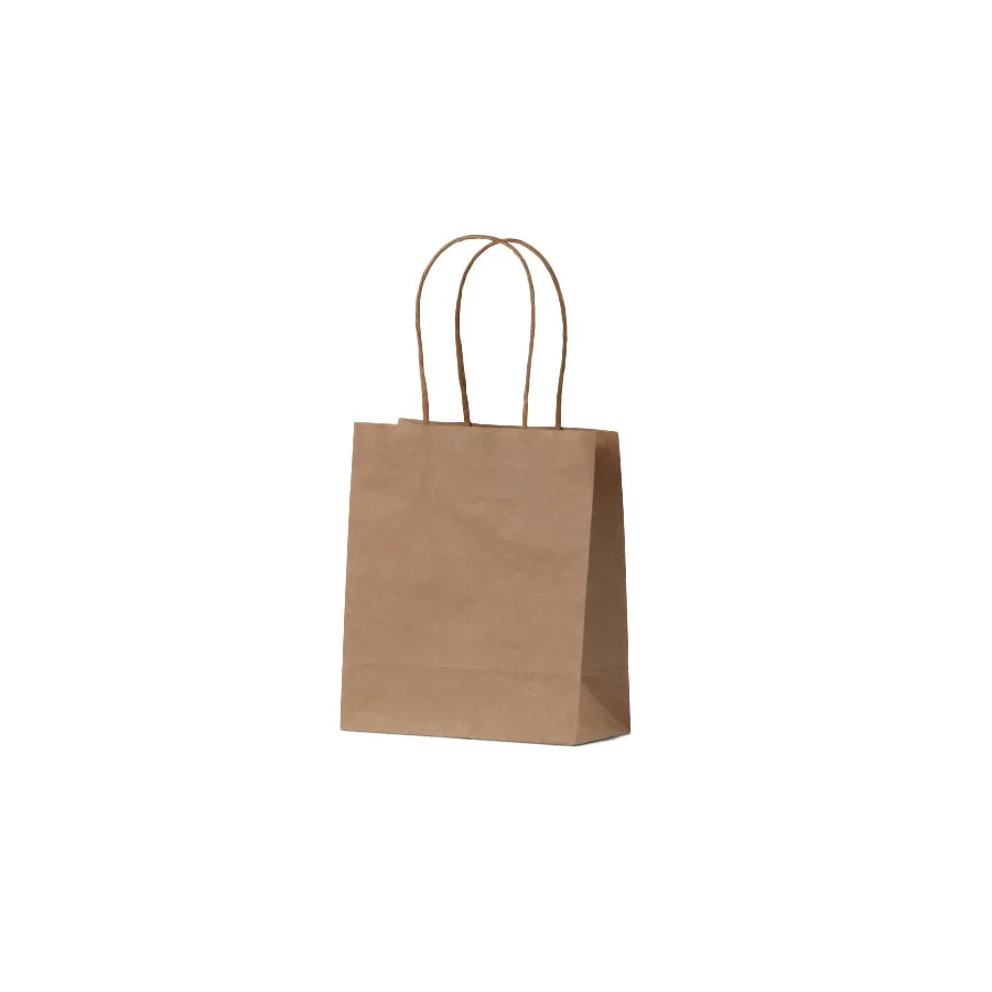 Kraft Paper Bag with Square Twisted Handles