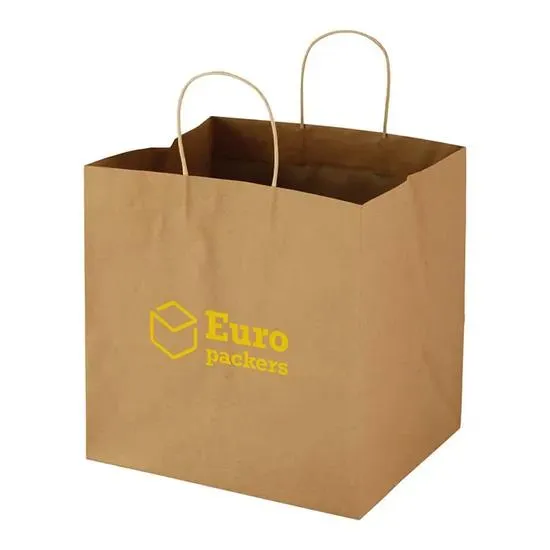 Kraft Paper Bag with Euro Print