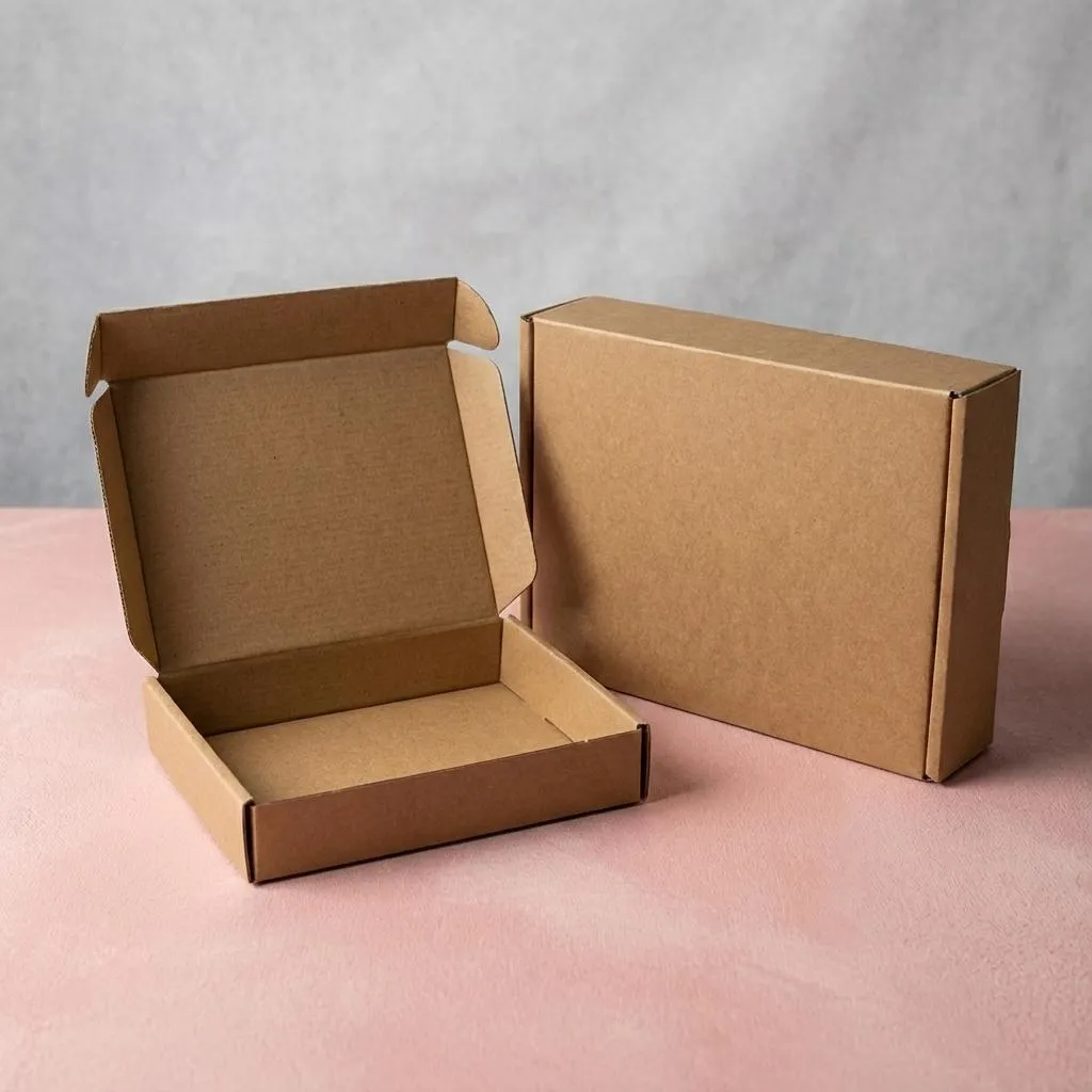 Kraft Mailer Box with Colored Print
