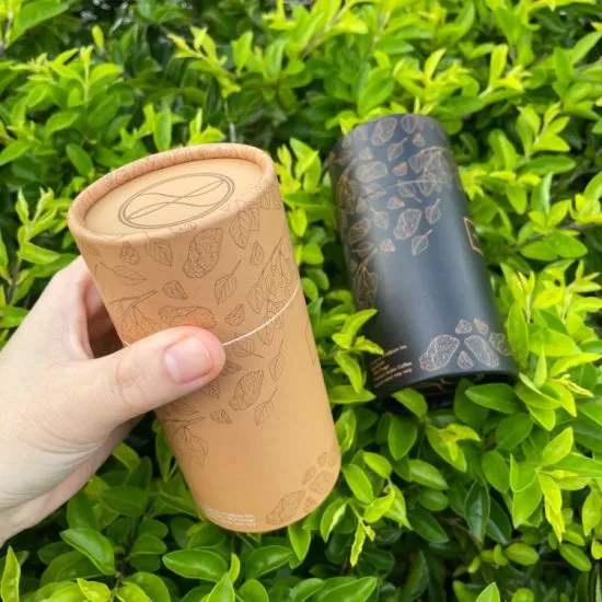 Kraft Paper Tube Canister - Large 80x160mm