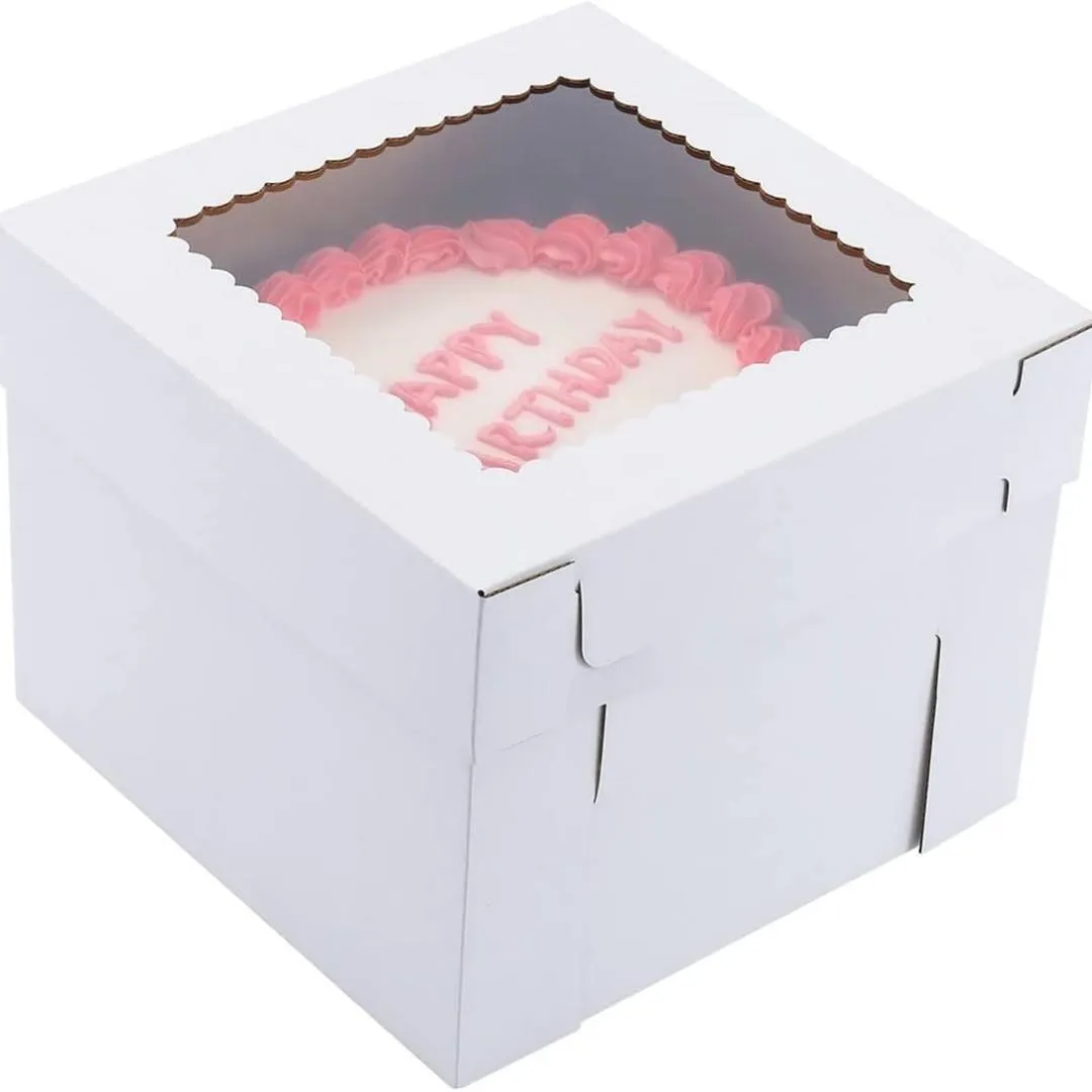 Cupcake Box with Clear Window and Insert - Large 28x20x10cm